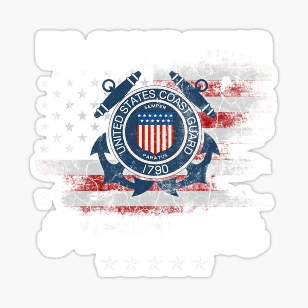 Item preview, Military Gift Red White Blue Flag Proud Coast Guard Veteran designed and sold by Genesis68.