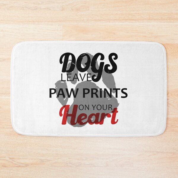 Item preview, Dogs Leave Paw Prints On Your Heart designed and sold by printrendstore.