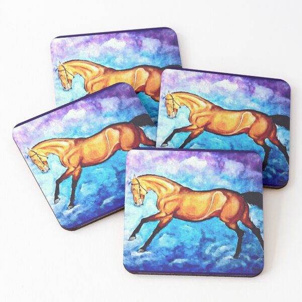 Item preview, Dun horse portait in watercolor designed and sold by horseaddicted.