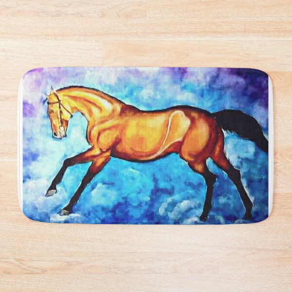 Item preview, Dun horse portait in watercolor designed and sold by horseaddicted.