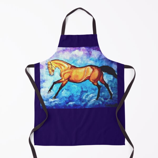 Item preview, Dun horse portait in watercolor designed and sold by horseaddicted.