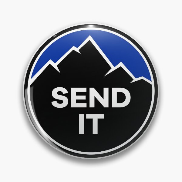Item preview, Send It - Rock Climbing Mountain Inspirational Design - Blue designed and sold by Seth's Tees.