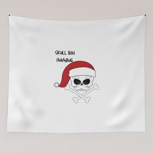 Item preview, Skull Bah Humbug Christmas,Funny Santa,Sleeveless Top,Christmas Skull designed and sold by piskwi.