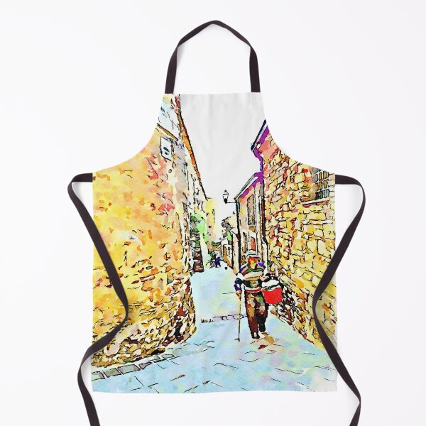 Item preview, Vatolla: man with red bucket in the alley designed and sold by Giuseppe Cocco.