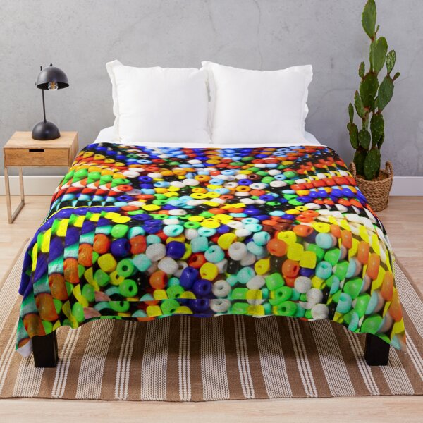 Item preview, Colorful Rainbow Bead Optical Illusion Pattern designed and sold by Mary Riley.