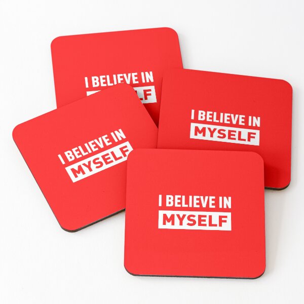 Item preview, I BELIEVE IN MYSELF (White Version/Red BG) designed and sold by FilipeFerreira.