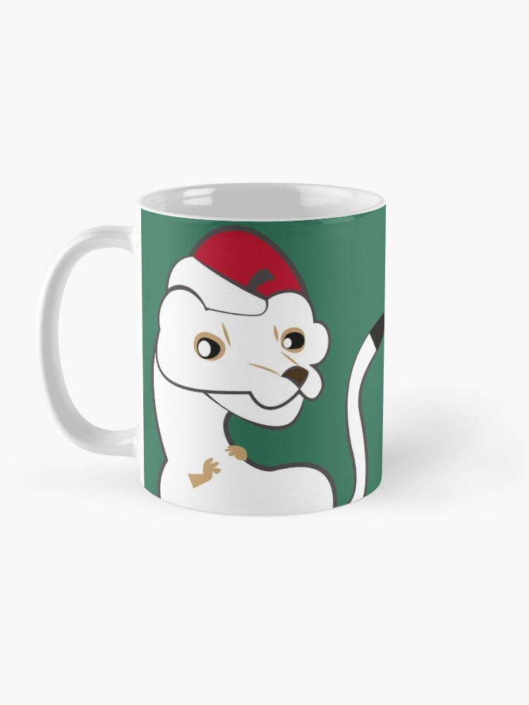 Vista alternativa de Taza Elf Stoat Xmas Green