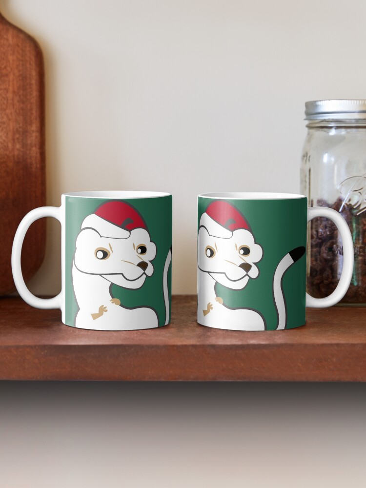 Vista alternativa de Taza Elf Stoat Xmas Green