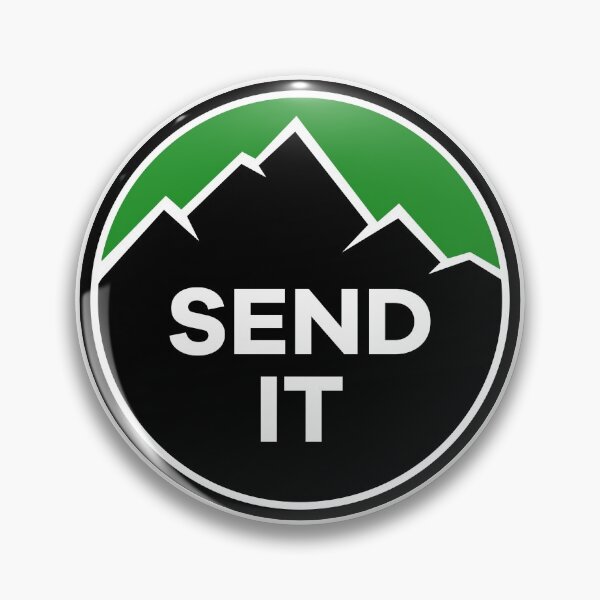 Item preview, Send It - Rock Climbing Mountain Inspirational Design - Green designed and sold by Seth's Tees.