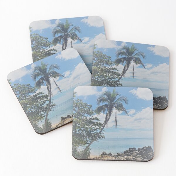 Item preview, Palm tree by the ocean in paradise  designed and sold by Worranarin.