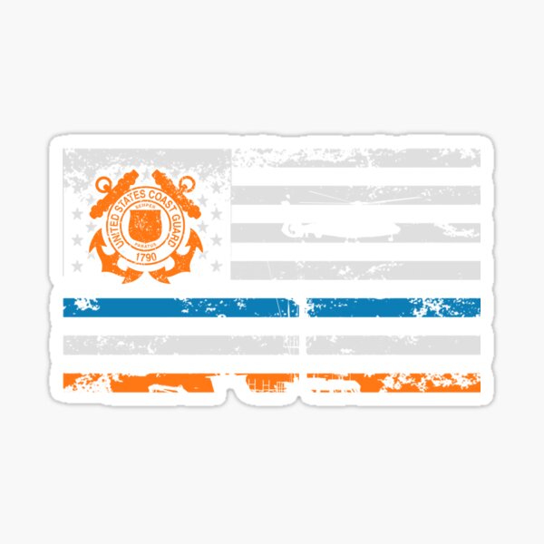 Item preview, US Coast Guard American Flag designed and sold by Genesis68.