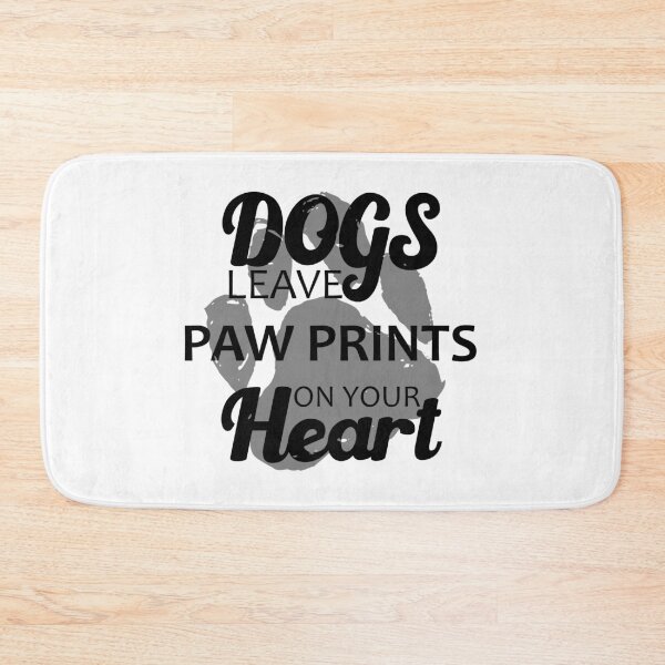 Item preview, Dogs Leave Paw Prints On Your Heart designed and sold by printrendstore.