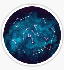 Watercolor Constellation // Blue Sticker