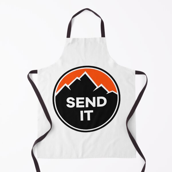 Item preview, Send It - Rock Climbing Mountain Inspirational Design - Orange designed and sold by Seth's Tees.