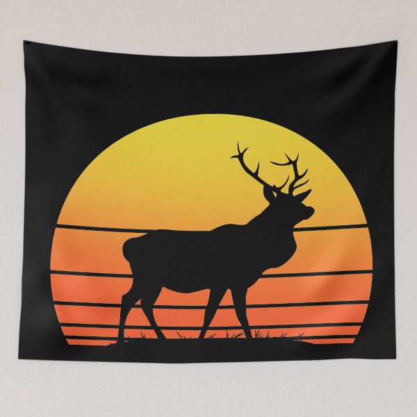 Item preview, Silhouette Deer Sunset designed and sold by joabaj.
