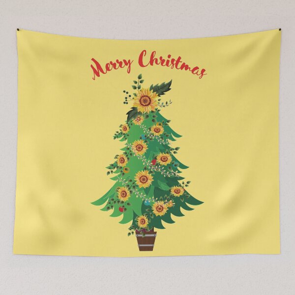 Item preview, Merry Christmas Sunshine! Sunflower Christmas Tree designed and sold by EvaWolf.