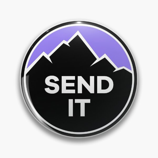Item preview, Send It - Rock Climbing Mountain Inspirational Design - Purple designed and sold by Seth's Tees.