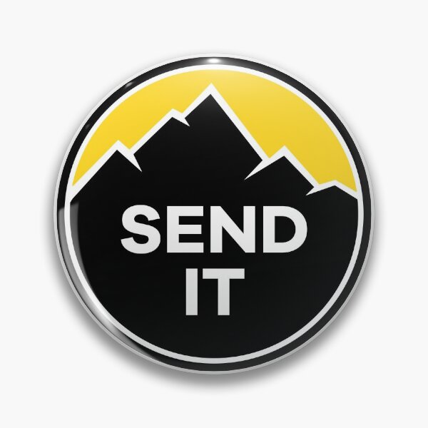 Item preview, Send It - Rock Climbing Mountain Inspirational Design - Yellow designed and sold by Seth's Tees.
