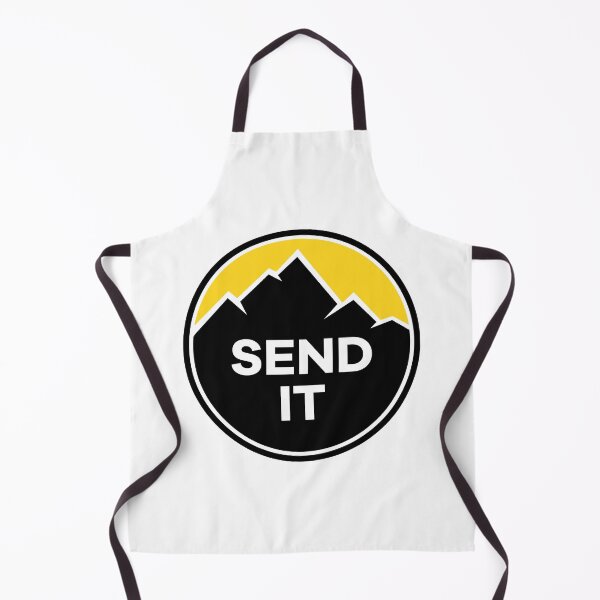 Item preview, Send It - Rock Climbing Mountain Inspirational Design - Yellow designed and sold by Seth's Tees.