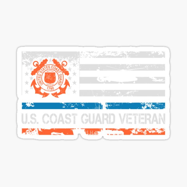 Item preview, US Coast Guard Veteran USCG American Flag designed and sold by Genesis68.