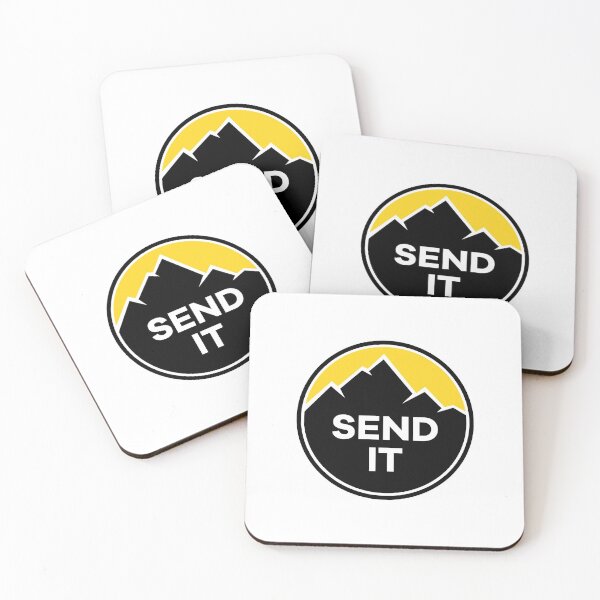 Item preview, Send It - Rock Climbing Mountain Inspirational Design - Yellow designed and sold by Seth's Tees.