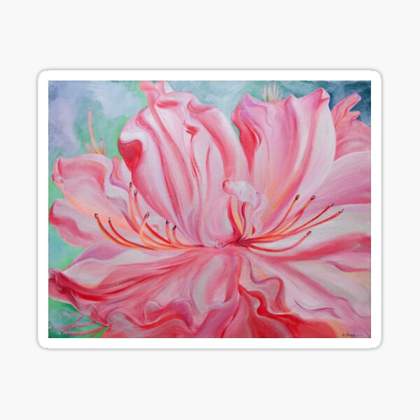 Dancing Pink Petals Sticker