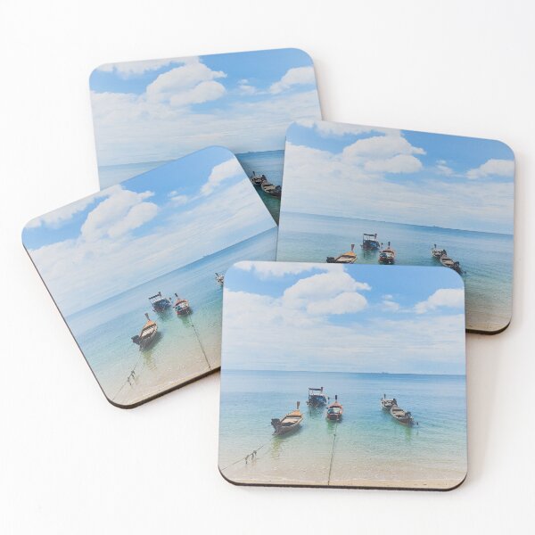 Item preview, Longtail Boats close to the beach in Thailand. designed and sold by Worranarin.