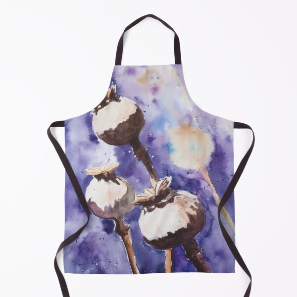 Item preview, Poppy Pods Watercolour Painting by Monika designed and sold by Monika's Painting.