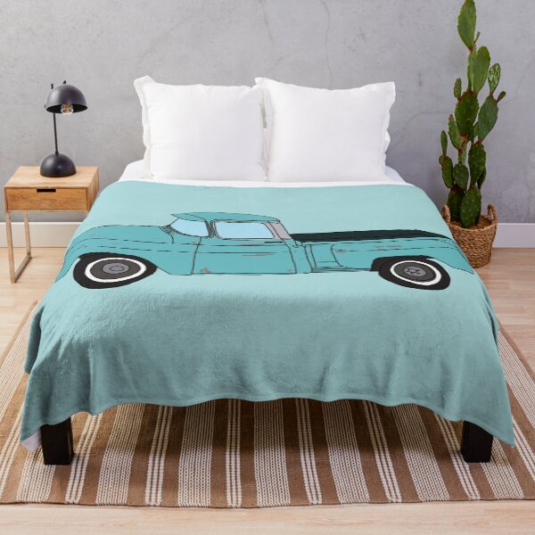 Item preview, Hand Drawn Green Chevy Vintage Truck designed and sold by itsrturn.