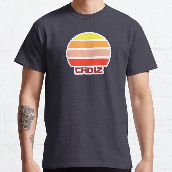 Retro Vintage Sunset Cadiz Spain Souvenir Classic T-Shirt