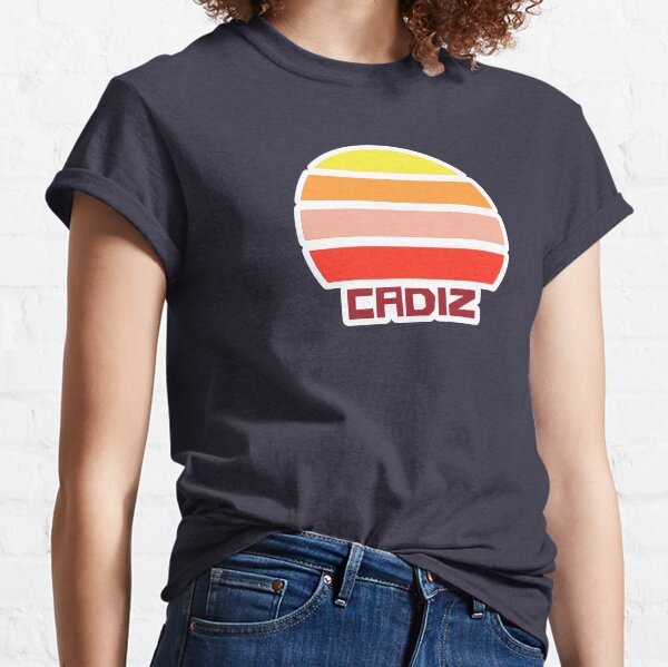 Retro Vintage Sunset Cadiz Spain Souvenir Classic T-Shirt