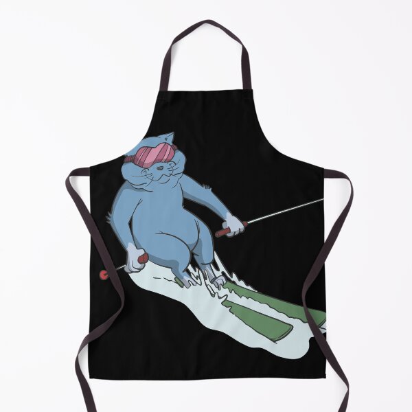 Item preview, Cat on skis wedeling designed and sold by Monkey Ful.