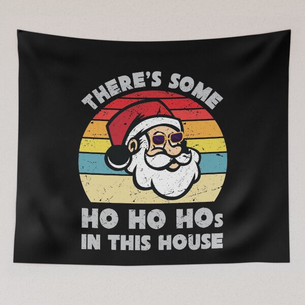 Artikelvorschau, Es gibt einige Ho Ho Hos in diesem Haus Weihnachten Retro Santa entworfen und verkauft von TheMattDesigns.
