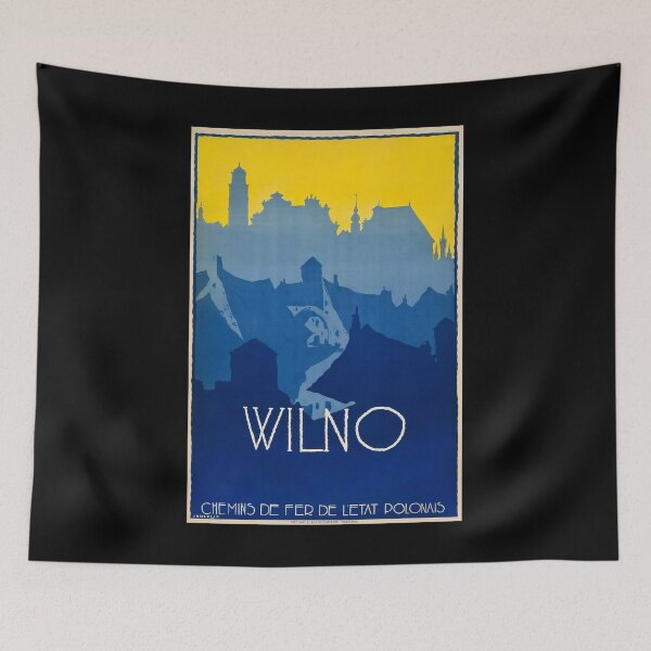 Item preview, retro classic Wilno poster designed and sold by CorasPosters.