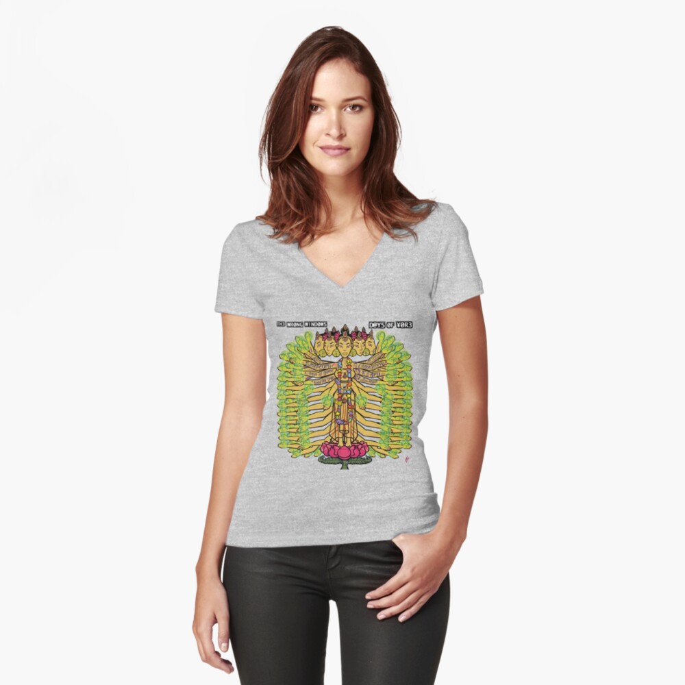 Item preview, Fitted V-Neck T-Shirt designed and sold by billyzduke.