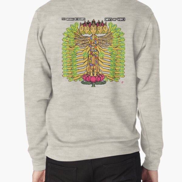 The Wrong Windows "Days of Yore" Vinyl Cover Painting "The Golden Goddess" by Jennifer J. Jelenski Pullover Sweatshirt