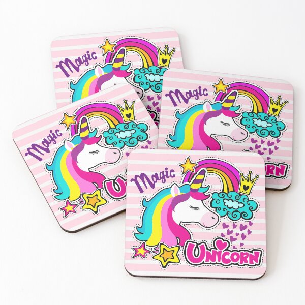 Item preview, Cartoon Colorful Magic Unicorn designed and sold by tshirtsmk.
