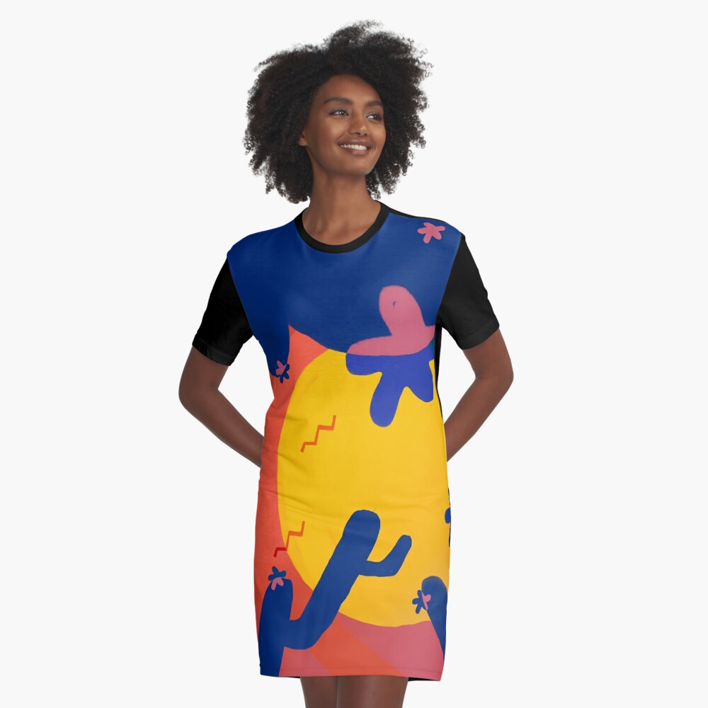 Item preview, Graphic T-Shirt Dress designed and sold by luisinasalce.