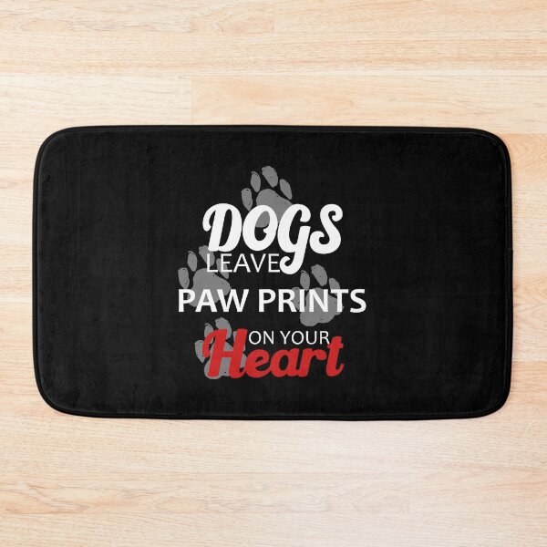 Item preview, Dogs Leave Paw Prints On Your Heart designed and sold by printrendstore.