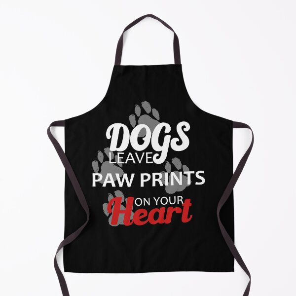 Item preview, Dogs Leave Paw Prints On Your Heart designed and sold by printrendstore.
