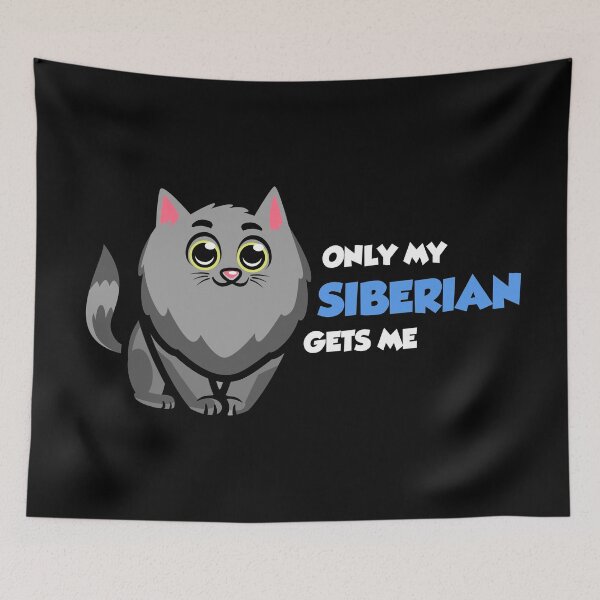 Item preview, Only My Cat Understands Me – Cute Siberian Moscow Kitty designed and sold by The Green Corner.