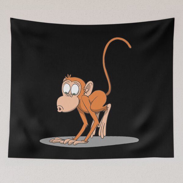 Item preview, Monkey in yoga crane pose designed and sold by Monkey Ful.