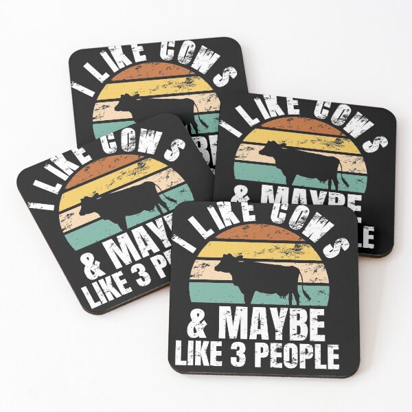 Item preview, I Like Cows And Maybe Like 3 People Cow Farm Farmer Christmas Gifts designed and sold by mountkar.