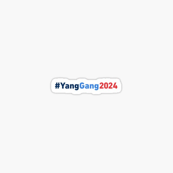 Yang Gang 2024 Sticker For Sale By Hadicazvysavaca Redbubble   St,small,507x507 Pad,600x600,f8f8f8 