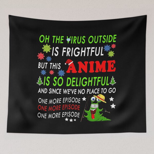 Item preview, Oh the virus outside is frightful - BEST CHRISTMAS GIFT FOR ANIME LOVERS designed and sold by yasmh.