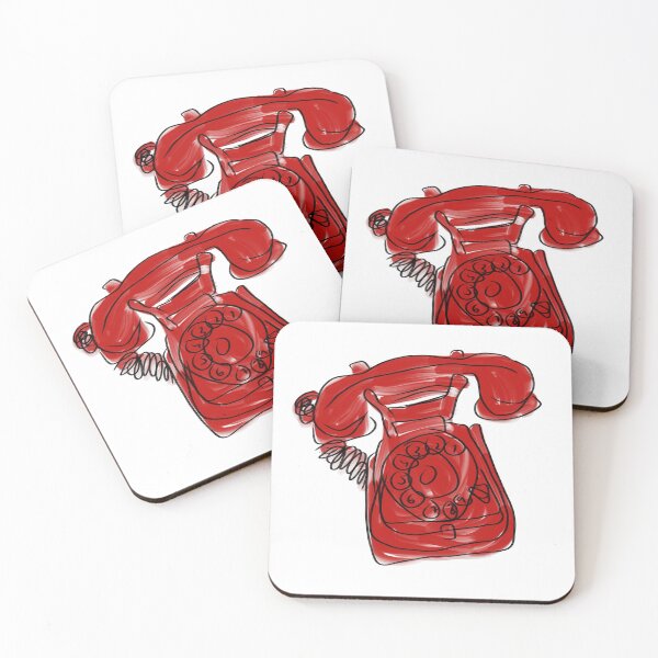 Item preview, Red old telephone designed and sold by crikz.