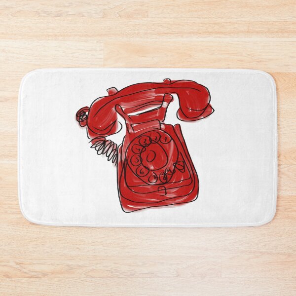 Item preview, Red old telephone designed and sold by crikz.