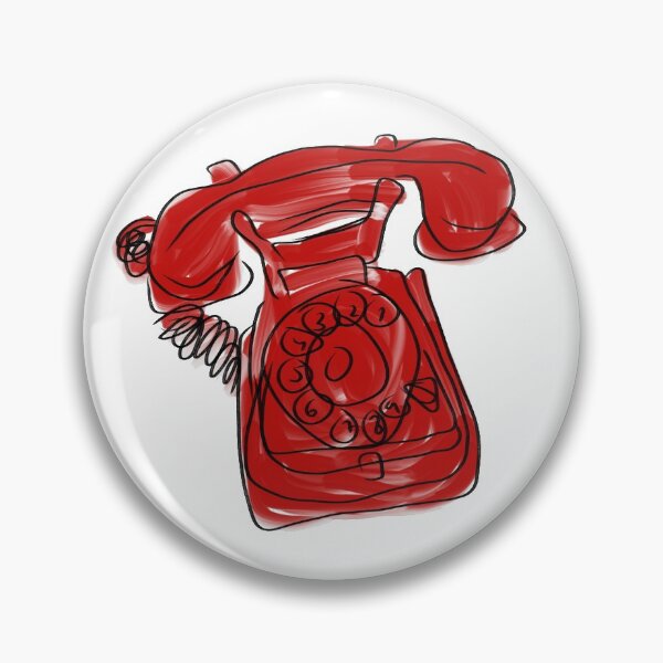 Item preview, Red old telephone designed and sold by crikz.