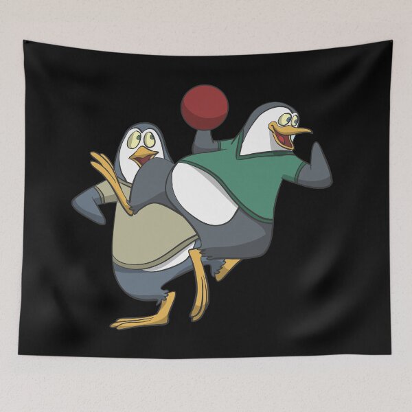 Item preview, Penguins playing handball designed and sold by Monkey Ful.