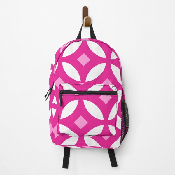 Item preview, hot Pink Circular Lattice Pattern stars & diamonds designed and sold by ImageNugget.